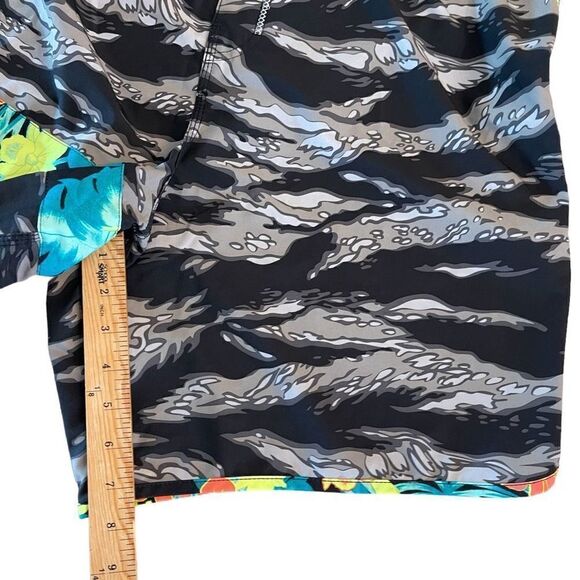 Hurley Mens Phantom Block Party Flammo Board Shorts Tropical Floral Size 40 - Picture 6 of 8